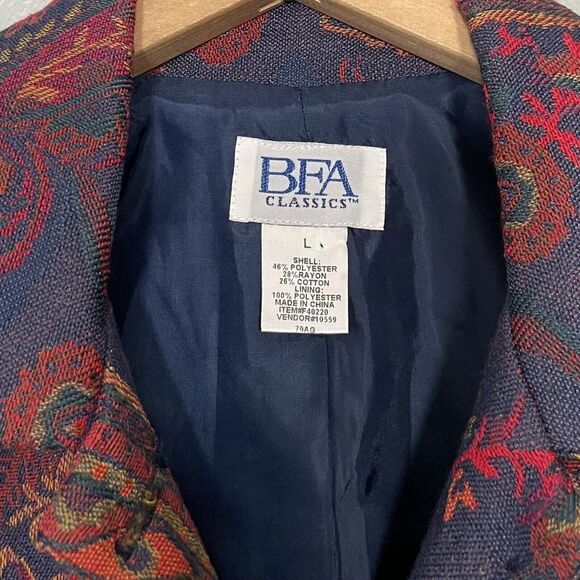 BFA Classics Jacket Size L Brocade Tapestry Paisley Blazer English Countryside - Picture 5 of 11